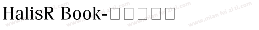 HalisR Book字体转换
